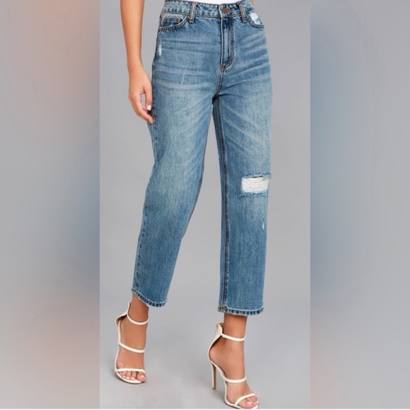 Anthropologie Denim - Anthropologie Evidnt Malibu Girlfriend Distressed Jeans New With Tags Size 26”